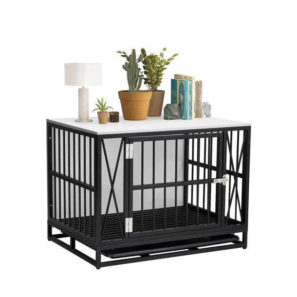 Tucker Murphy Pet™ 32"Dog Crate Furniture, Wooden Dog Kennel For Small